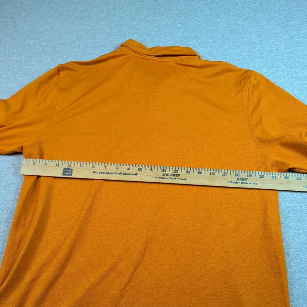 The North Face Mens Groveland FlashDry Polo Shirt Orange CEZ3V1Q 1/4 Zip Large